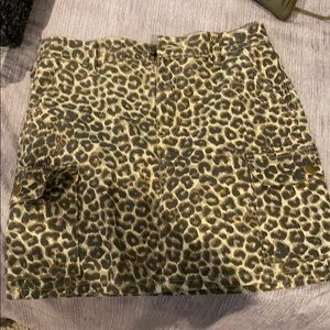 Very cute CHEETAH JEAN SKIRT!!
